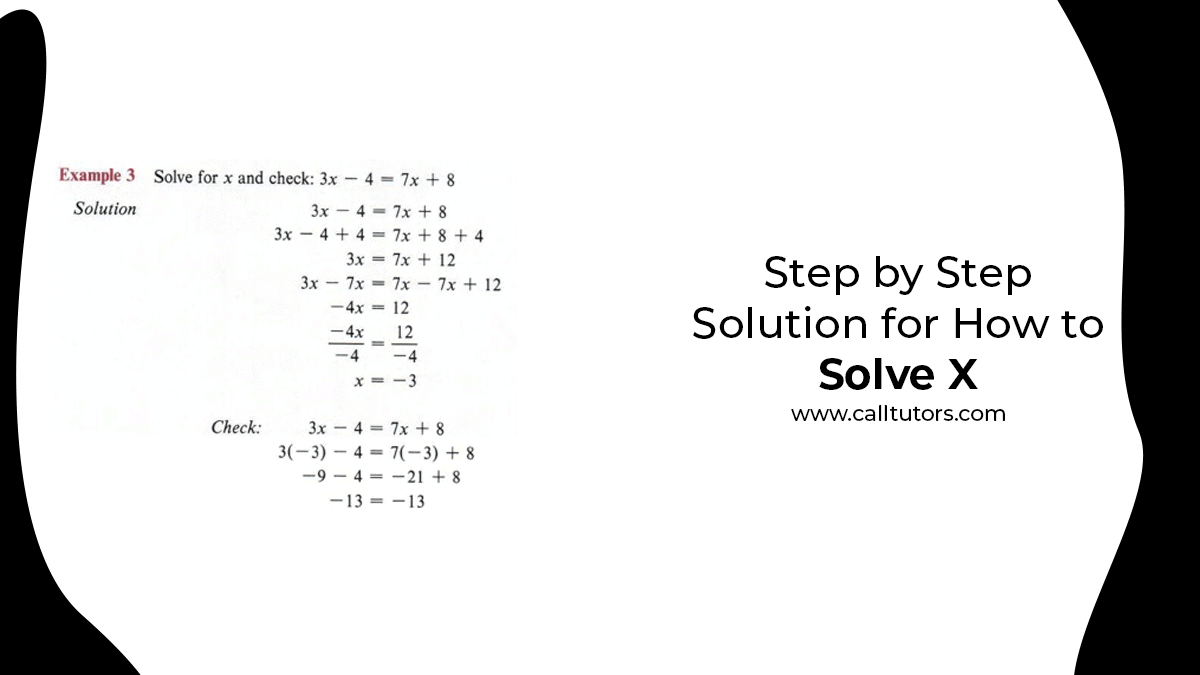 how to solve a x problem