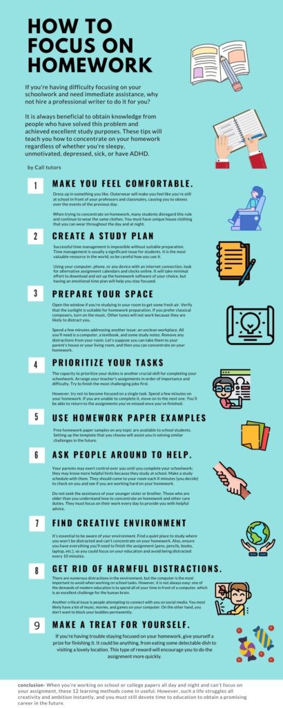 how to focus on doing assignment