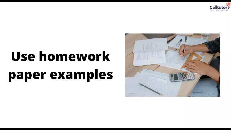 Use homework paper examples