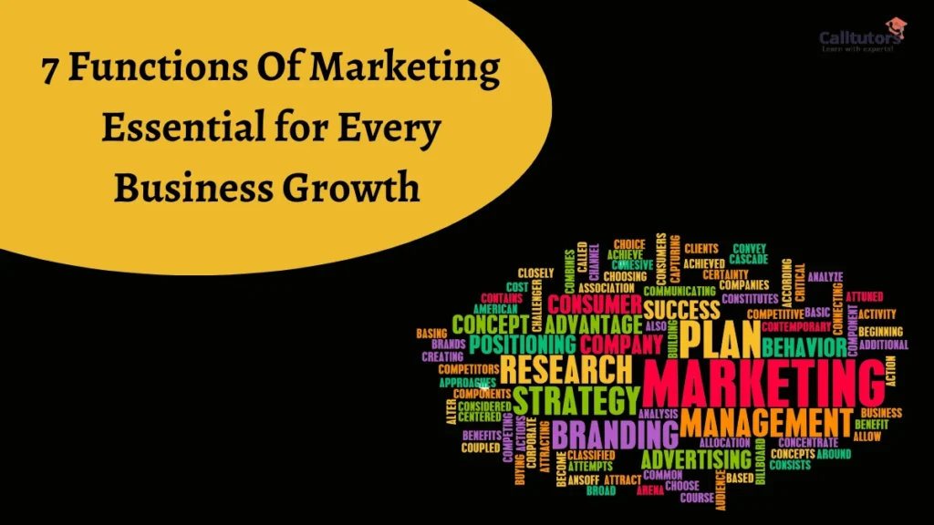 7 Functions Of Marketing