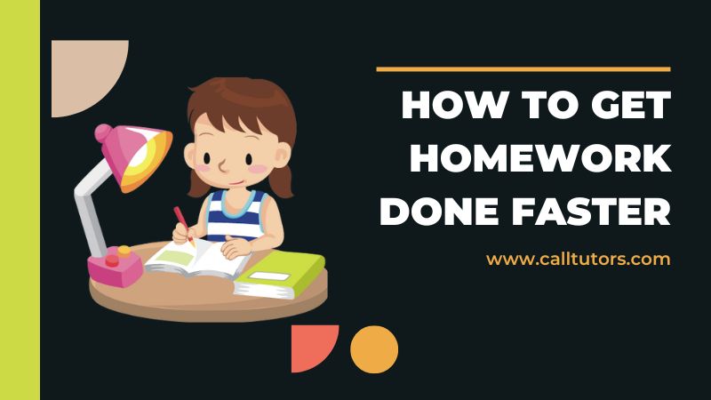 how to get your homework done faster
