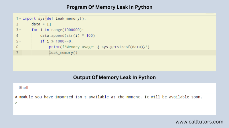 Python Memory Leak Example