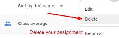 Steps to Delete An Assignment In Google Classroom