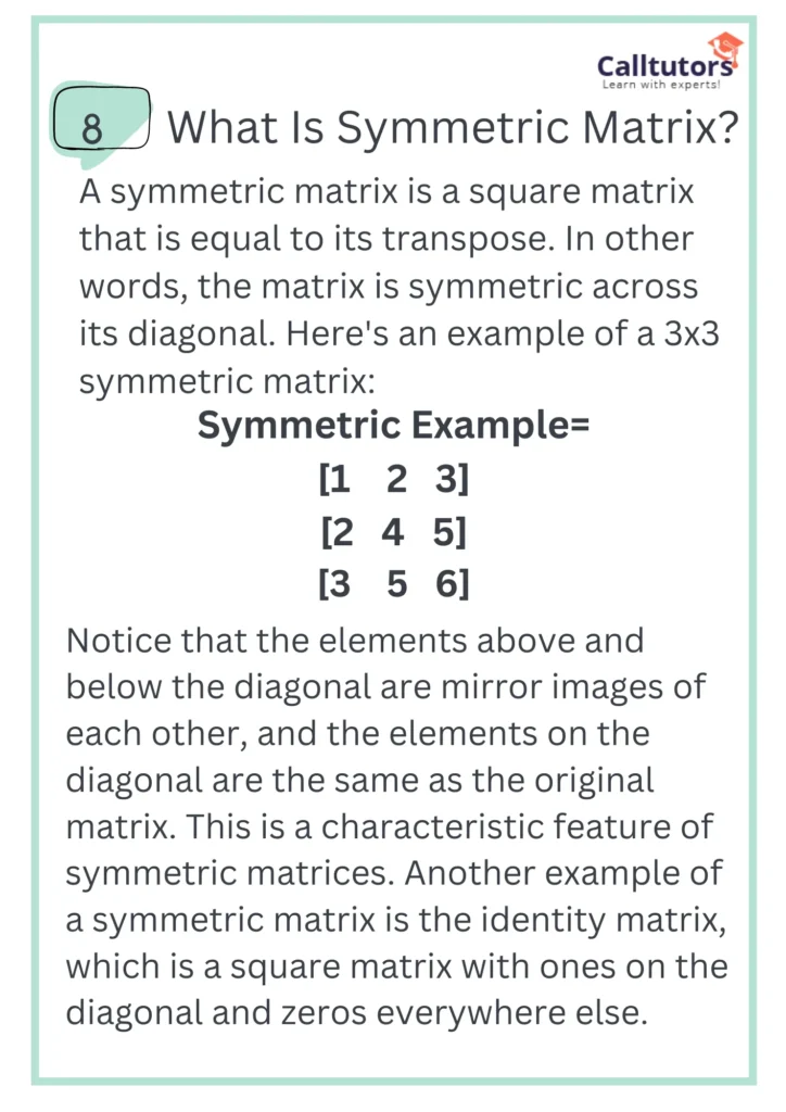 8. Symmetric Matrix