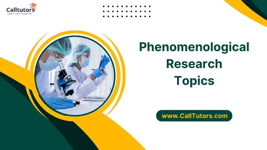 Phenomenological Research Topics