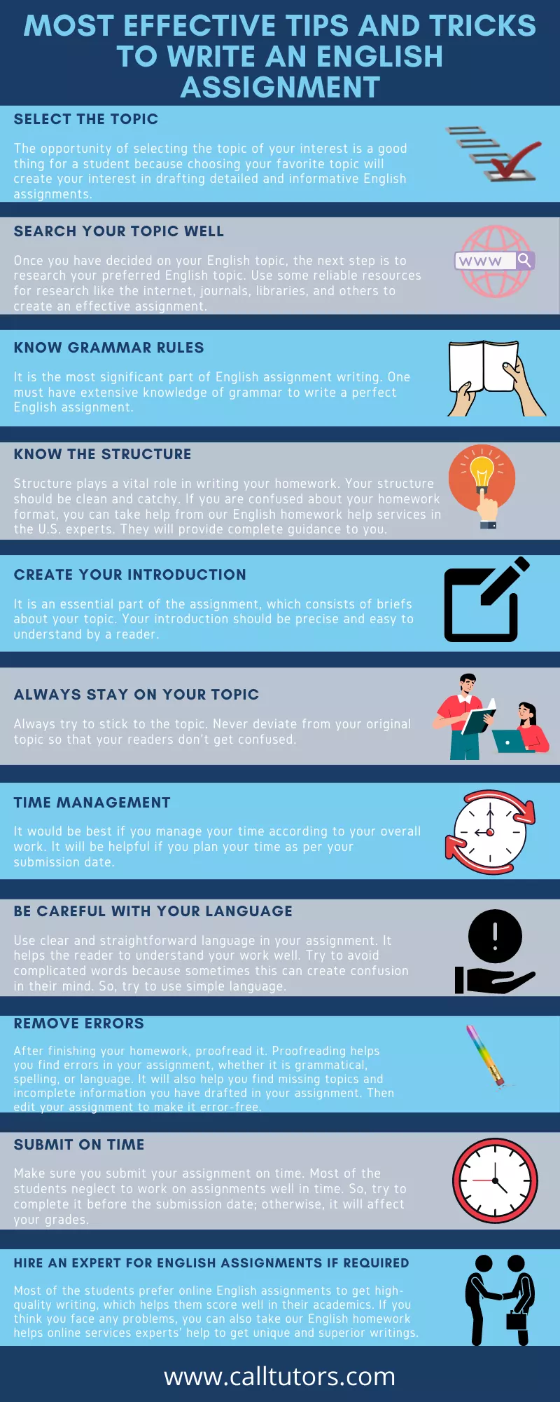 most effective tips and tricks to write an English Assignment